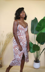 Load image into Gallery viewer, GRWN |Zebra slip dress
