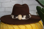 Load image into Gallery viewer, Cow Girl |Fedora Hat
